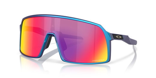 Oakley Sutro Sunglasses (Lens Colour: Prizm Road) Cyan Blue Matte - 1 Pair of Glasses with Hard Case
